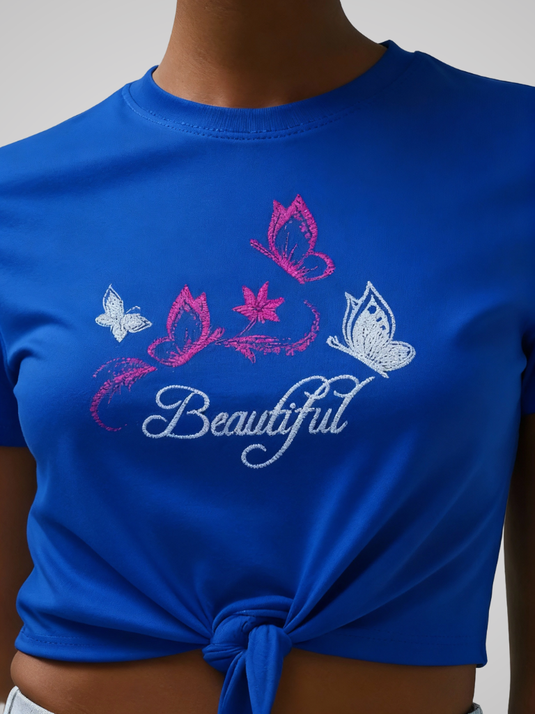 Crop Tee – Floating Wings