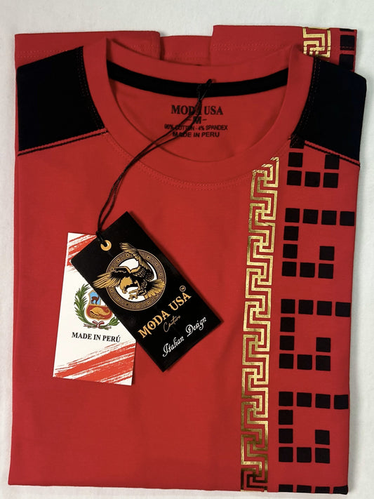 Camiseta Estilo Italiano para Hombre de Algodón Suave y Elástico