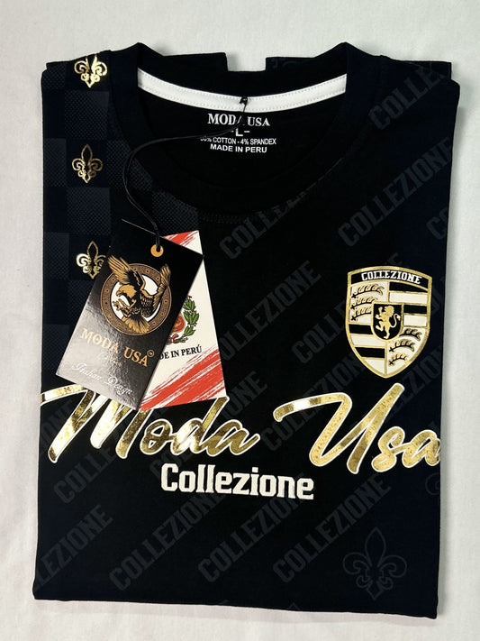 Camiseta Estilo Italiano para Hombre de Algodón Suave y Elástico