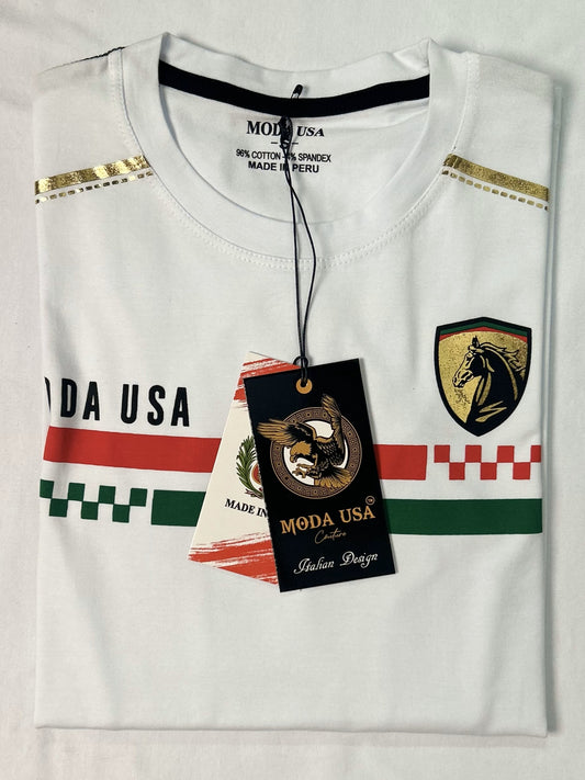 Camiseta Estilo Italiano para Hombre de Algodón Suave y Elástico